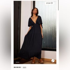 Black free people black maxi dress